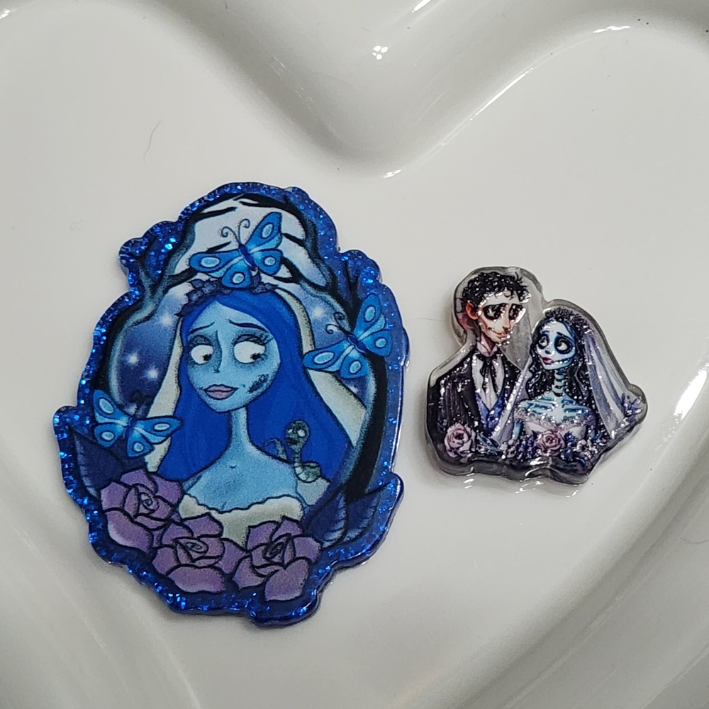 Bride Flatback Focal Bead Halloween Badge Beaded Pen Magnet Crafts Clip